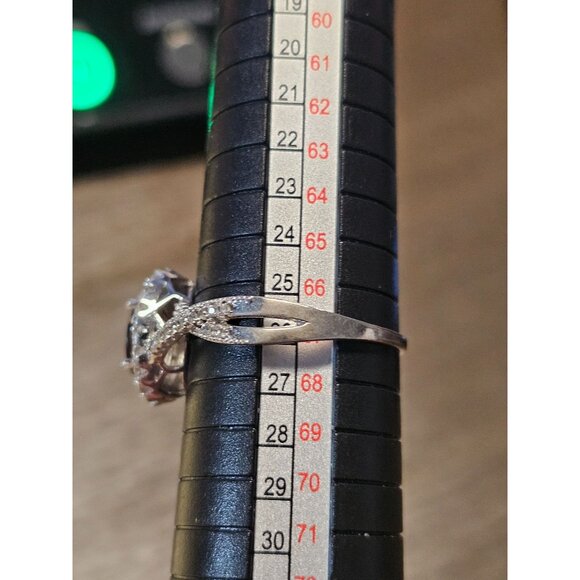 925 Sterling Silver Spinel Ring Size 12 - 4.88g - Picture 4 of 5
